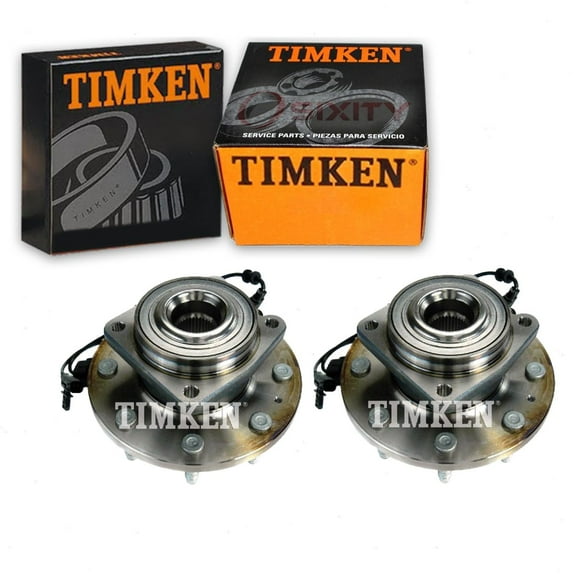 2 pc Timken Front Wheel Bearing Hub Assembly compatible with Ram 3500 2012-2014