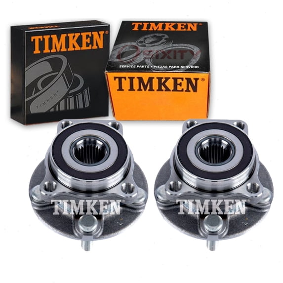 2 pc Timken Front Wheel Bearing Hub Assembly compatible with Subaru XV Crosstrek 2014-2015