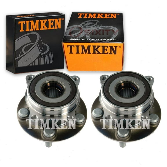 2 pc Timken Front Wheel Bearing Hub Assembly compatible with Toyota Prius 2010-2017