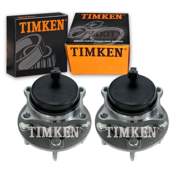 2 pc Timken Rear Wheel Bearing Hub Assembly compatible with Hyundai Santa Fe 2007-2018 - FWD