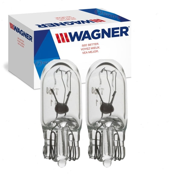 2 pc Wagner License Plate Light Bulbs compatible with Nissan 200SX 240SX 350Z 370Z Altima Armada Cube Frontier GT-R Juke Kick 2.5L 3.5L L4 V6 1988-2018