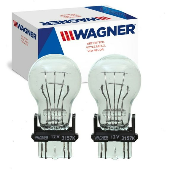 2 pc Wagner Lower Tail Light Bulbs compatible with Ford Taurus 2010-2012