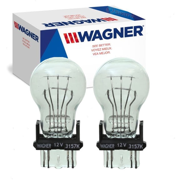 2 pc Wagner Lower Tail Light Bulbs compatible with Ford Taurus 2010-2012