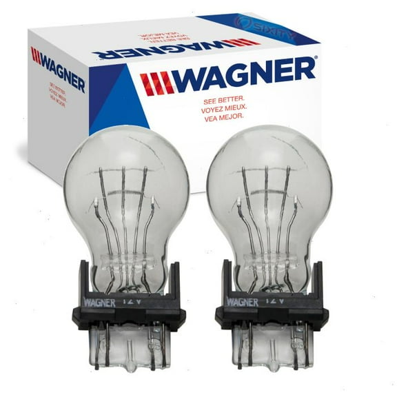 2 pc Wagner Rear Turn Signal Light Bulbs compatible with Dodge Caravan Challenger Charger Dakota Daytona Durango Dynasty Grand 2.0L 2.4L 2.7L 3.0L L4 V6 1988-2014