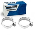 thumbnail image 1 of 2 pc Walker Int Pipe To Muffler Exhaust Clamps compatible with Ford Mustang 3.7L V6 2011-2014, 1 of 6