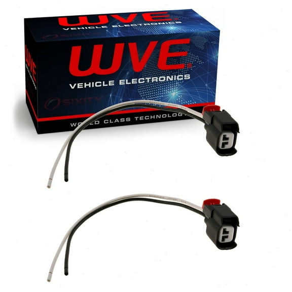 2 pc Wells WVE Front ABS Wheel Speed Sensor Connectors compatible with Chevrolet Corvette 2014-2016