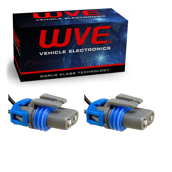 2 pc Wells WVE Headlight Low Beam Light Connectors compatible with Jeep Commander Grand Cherokee 1999-2010