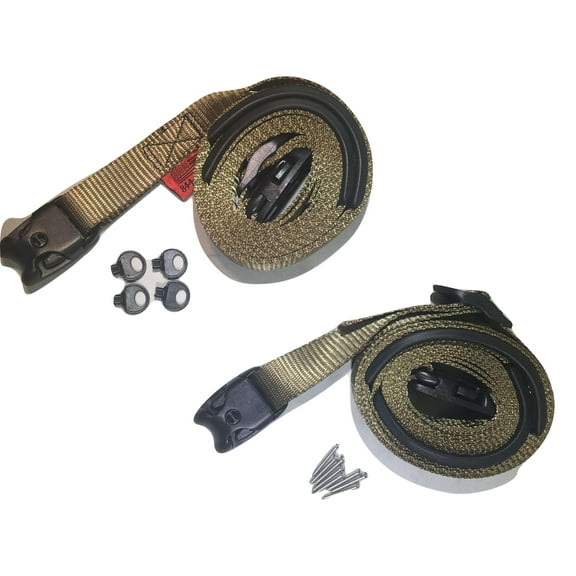 2 pc Wind Strap Kit Hot Tub Secure ACW Loc Spa Hurricane Tie Down 10 Ft | OLIVE DRAB | 10ACW412POD