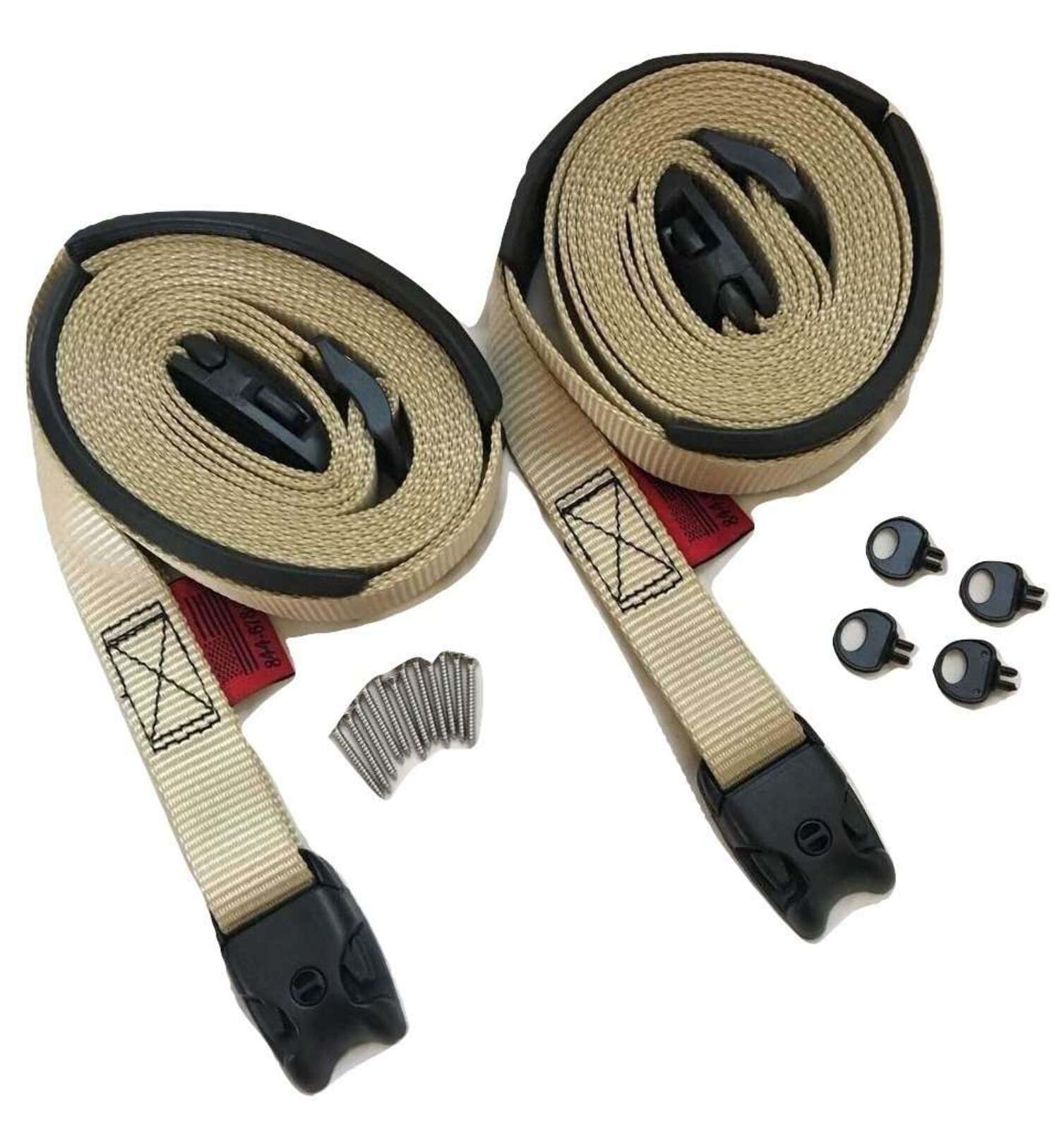 2 pc Wind Strap Kit Hot Tub Secure ACW Loc Spa Hurricane Tie Down 8 Ft | TAN | 8ACW412PTN