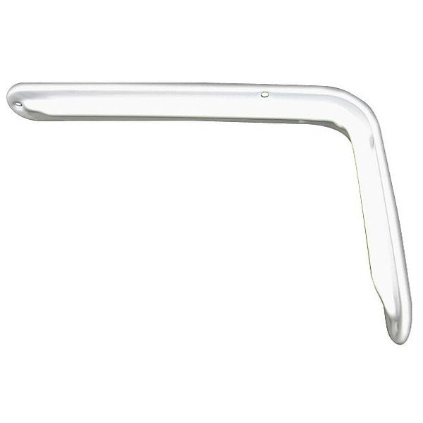 2 pc, Zoro Select Shelf Bracket, Steel, White, 11-3/4 in. L