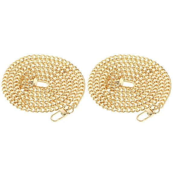 2 pcs 120cm Handbag Chain with Buckles Purse Bag Chain Shoulder Cross Body Strap