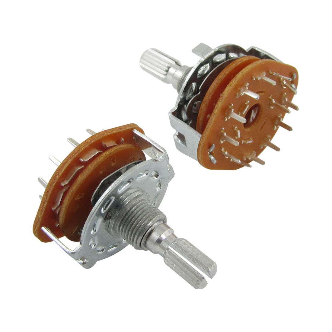 2 pcs 125V 0.3A 250V 0.6A 1 Pole 12 Positions Rotary Switch 25mm ...