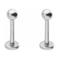 thumbnail image 1 of 2 pcs 16g Labret Lip Monroe Cartilage Tragus Helix Conch Piercing Ball, 1 of 1