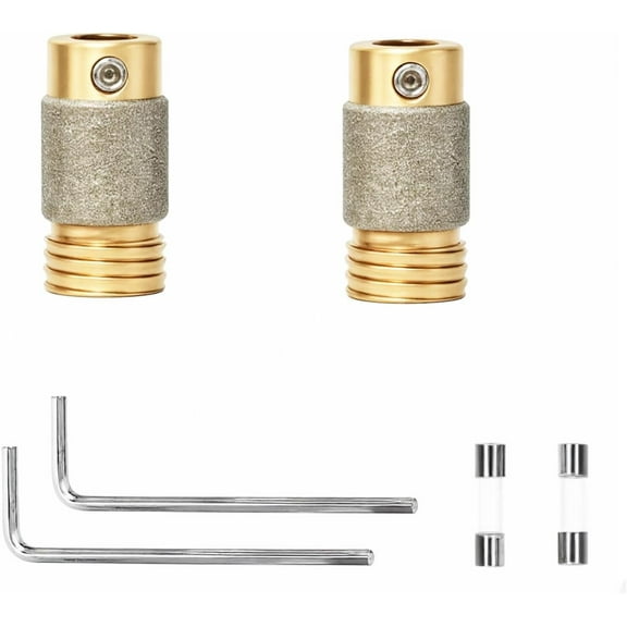 2 pcs 5/8 Inch Stained Glass Grinder Bits, Diamond Grinder Bit, Stained Glass Tools and Supplies for Stained Glass Grinder