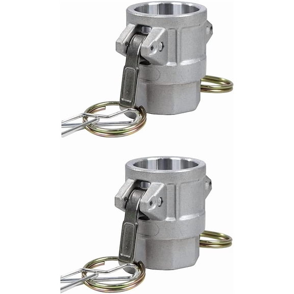 2 pcs Aluminum Camlock (1" part D) Cam & Groove Hose Fittings, cam Lock Fittings Female Coupler x Female NPT Thread cam Lock Fittings camlock Coupling (1'')