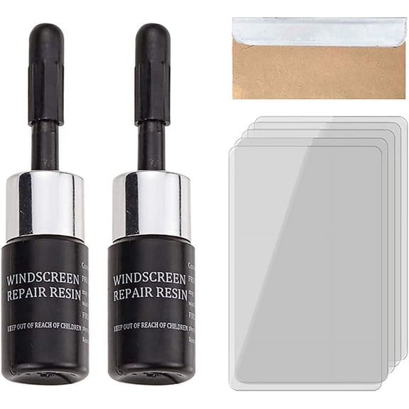 MUMQAQ 2Pack Automotive Windshield Repair Kit Cracked Glass Nano Fluid Resin