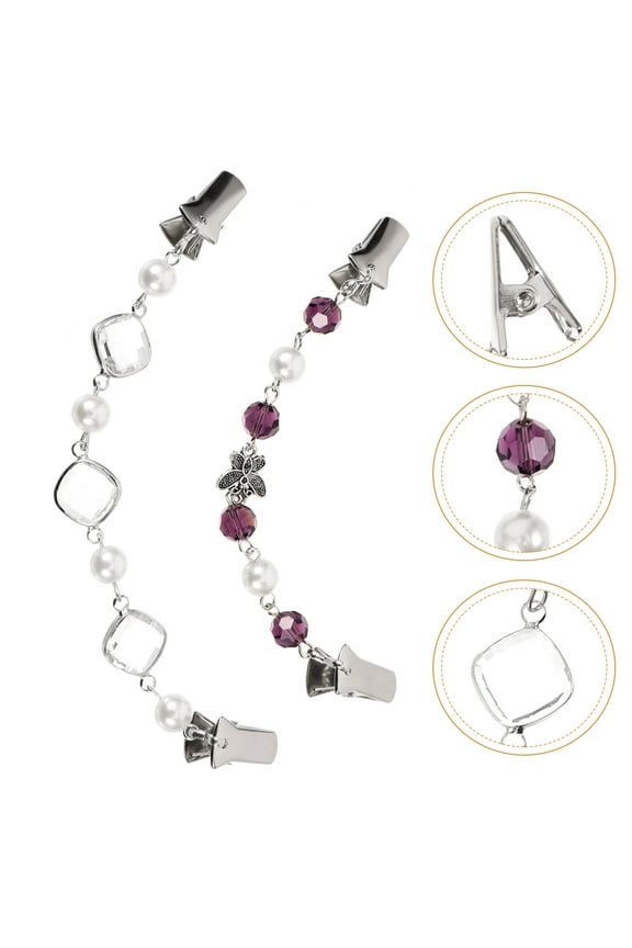 2 pcs Cardigan Clip Dress Clips Back Cinch Sweater Clips Decorative Shawl Clip Clothing Clip