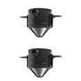 thumbnail image 1 of 2 Pcs Coffee Maker Filter Reusable Strainer Dripper Metal Onion ABS Resin and 304 Stainless Steel, 1 of 6