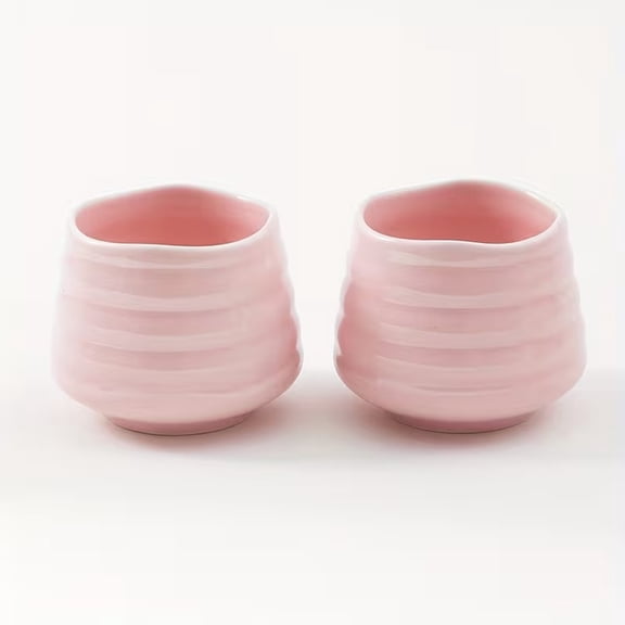 2 pcs Cute Cloud-Shaped Ceramic Coffee Mugs - Unique Japanese Irregular Tea Cups for Coffee, Tea, Milk, and Juice
