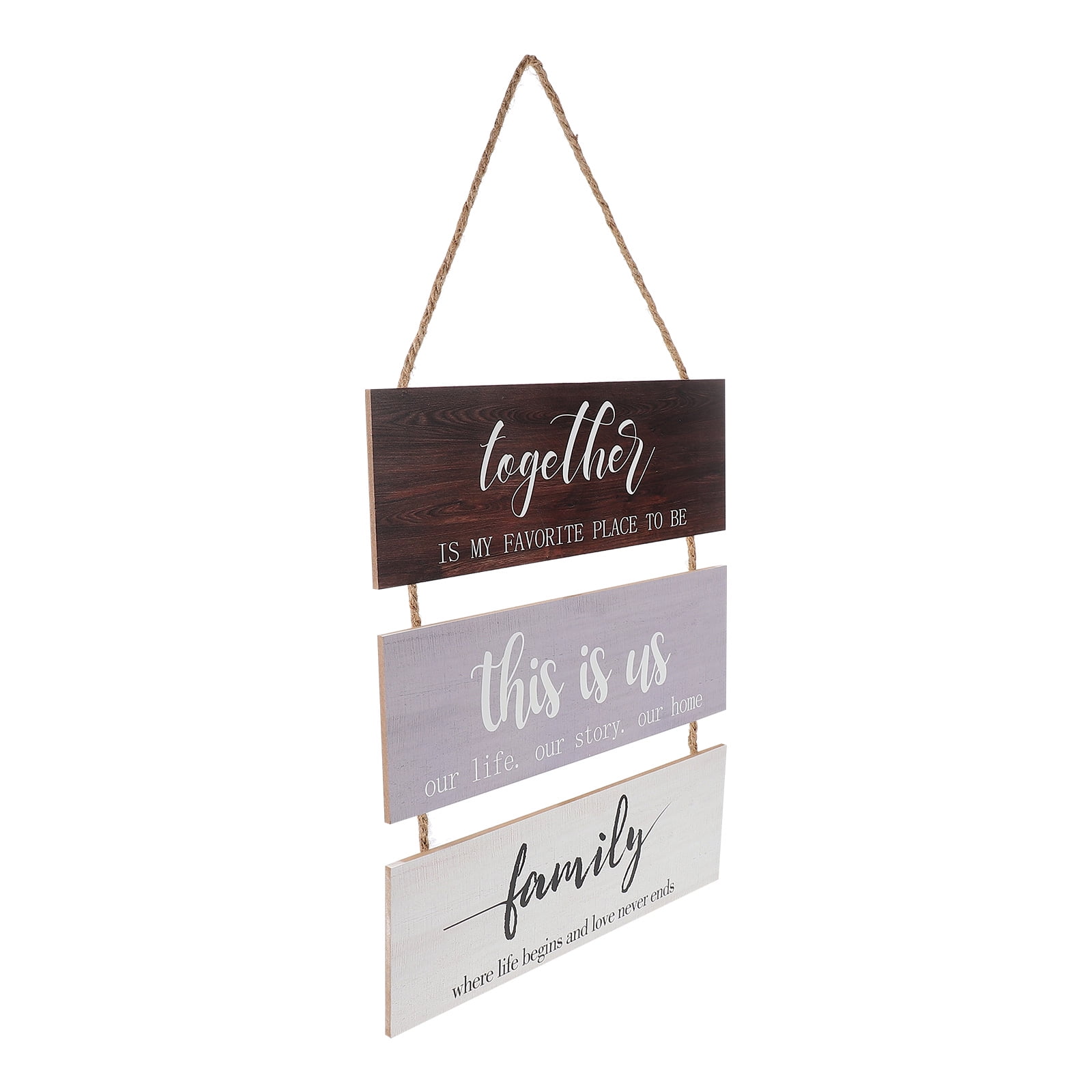 2 pcs Decorative Letter Wooden Hanging Board Simple Wallmounted Letter