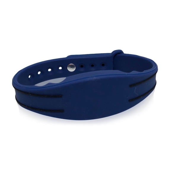 2 pcs DoorKing DK Prox Compatible 26 Bit Blue Proximity Adjustable Wristbands--Dark Blue