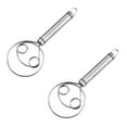 thumbnail image 1 of 2 pcs!! DreamyJuly Stainless Mixer Dough Hand Mixer Hand Mixer For Eggs Bread Cakes Pastries Pizza Dough the Perfect Baking Tool Mixing Mixing Kitchen Tool, Stainless steel coil pulverizer, 1 of 9