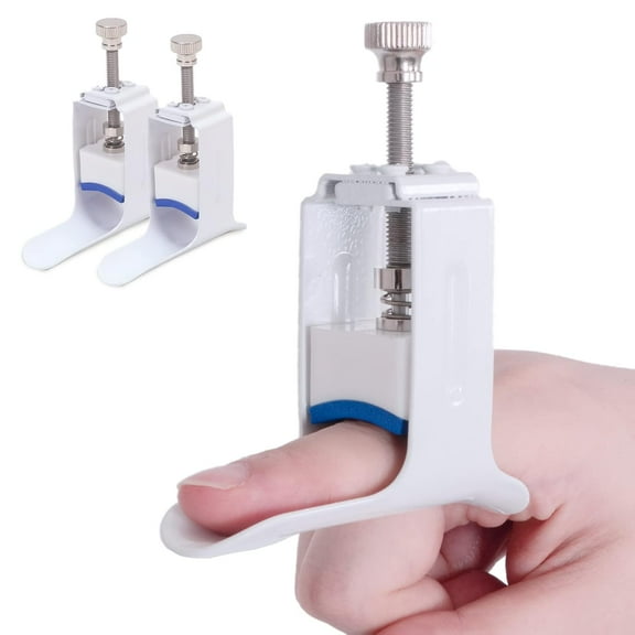 2 pcs Finger Straightener Splint Finger Joint Extension Splint Brace Corrector Finger Joint Pressing Device for PIP Joint Tightness
