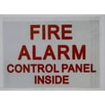 thumbnail image 1 of 2 pcs -Fire Alarm Control Panel Inside Sticker (Reflective White Background,2 Stickers, 7X10 inch)(ref-2022-4), 1 of 3