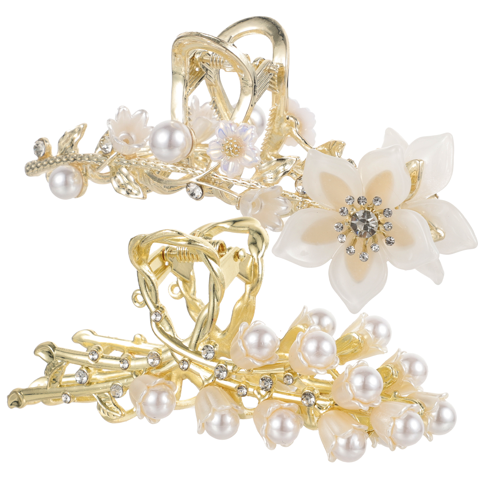 2 pcs Flower Hair Claw Clips Decorative Claw Clips Women Claw Clip