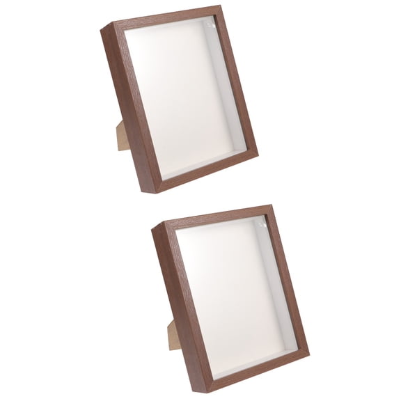 Set of 2 Hollow Wooden Butterfly Picture Frames for Photos and Specimens, Decorative Desktop Home Office Display