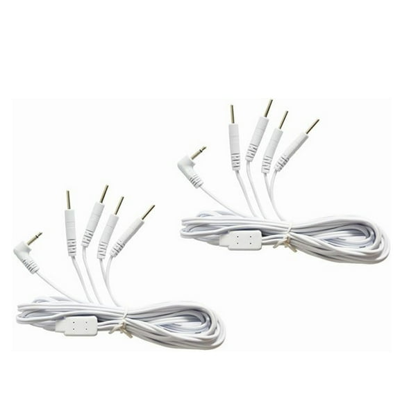 2 pcs Lead Wires Cable Massagers Unit 2.5 mm Plug to 2.0mm Plug