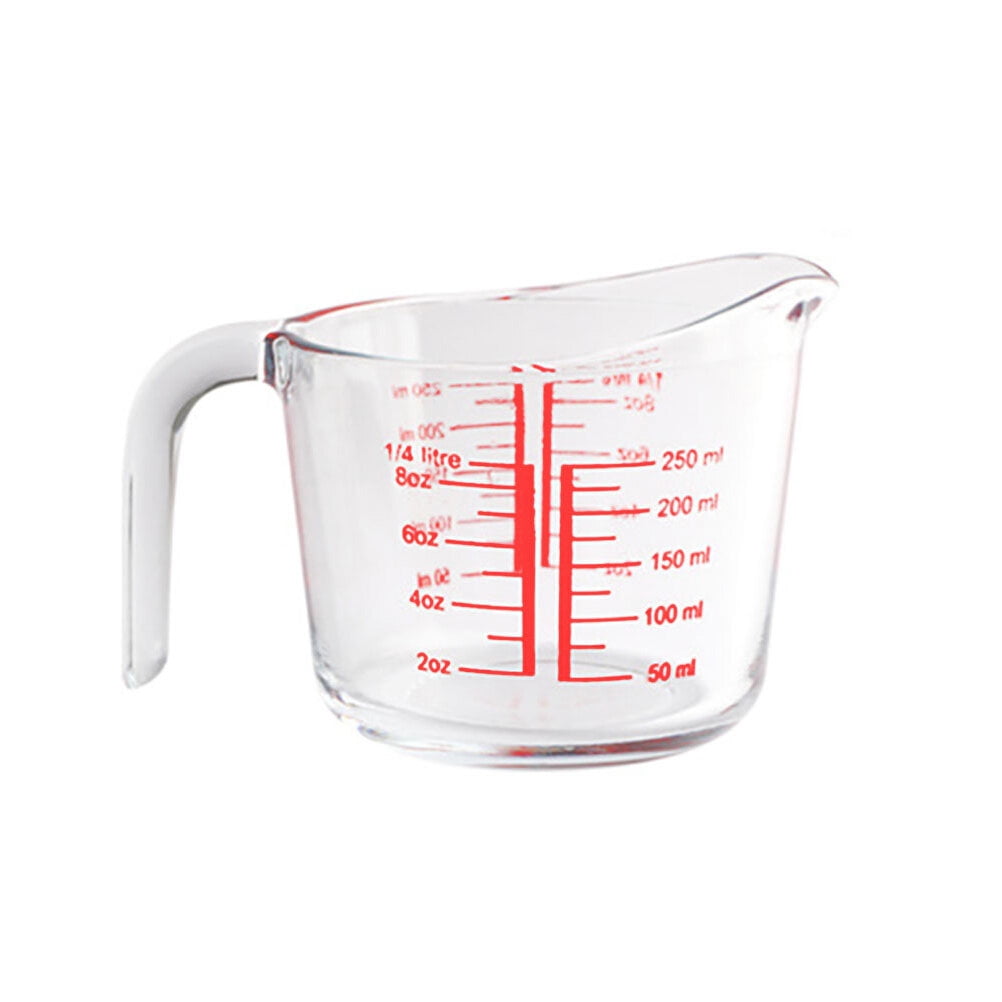 2 pcs Measuring Cup Glass Cup Transparent Measure Cup Milk Measuring