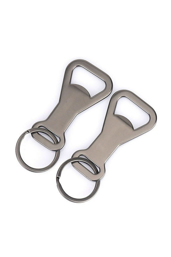 2 pcs Mini Keychain Creative Beer Metal Bottle Opener
