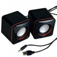 thumbnail image 1 of 2 pcs Mini Portable Desktop Speakers USB Powered For Tablet Laptop Computer, 1 of 7