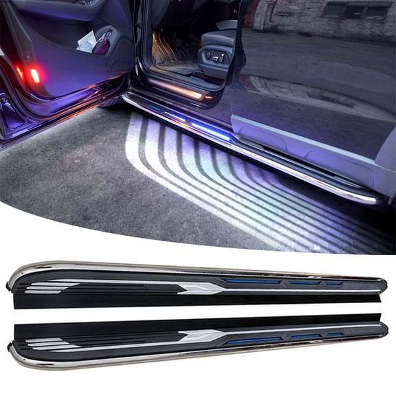 2 pcs Nerf Bar fit for Land Rover Range Rover L460 2023-2025 SWB Standard WheelBase  Running Board Lighted car pedals Angel wings accessories Aluminium Side Step Nerf bar (with Brackets)