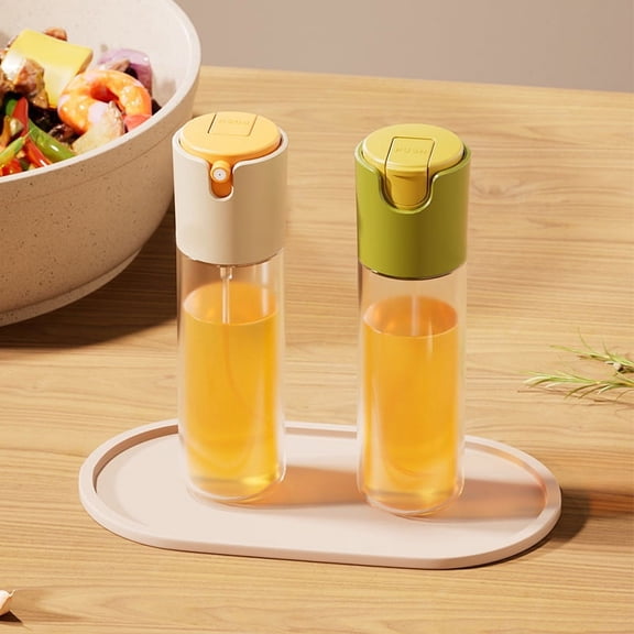 2 pcs Olive Oil Dispenser - 2 in 1 Oil Dispenser and Oil Sprayer - 286ml Oil Bottle Sprayer for Cooking, Kitchen, Salad
