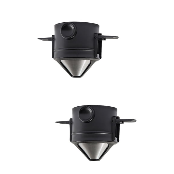 FUEENIRVA Manual Stainless Steel Coffee Dripper Black Portable Strainer