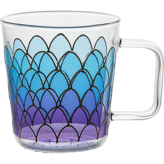 2 pcs Peacock Feather Pattern Glass Cup Household Water Cup Stylish Coffee Drinking Glass For Daily Home Dining Use