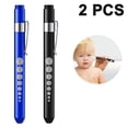 thumbnail image 1 of 2 pcs Pen Flashlight Aluminum Alloy Pen Light LED Pen Flashlight Pen Light Pupil Pen White Light Small Flashlight, 1 of 9