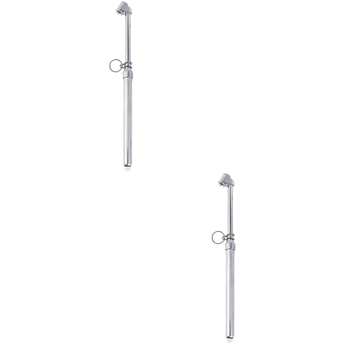 2 pcs Pencil Tire Pressure Gauge Accurate Mechanical Air Gage Metal Stem Single Chuck Tyre