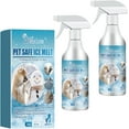 2 pcs Pet Safe Ice Melt, Deicer Spray, Deicer for Driveway, Magnesium