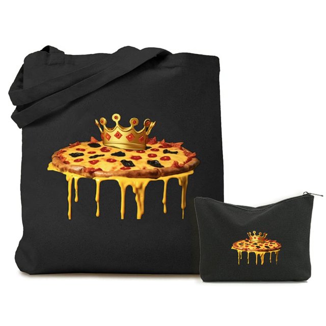 2 pcs Pizza crown sauce Print Perfect Underarm Bag For Daily Use
