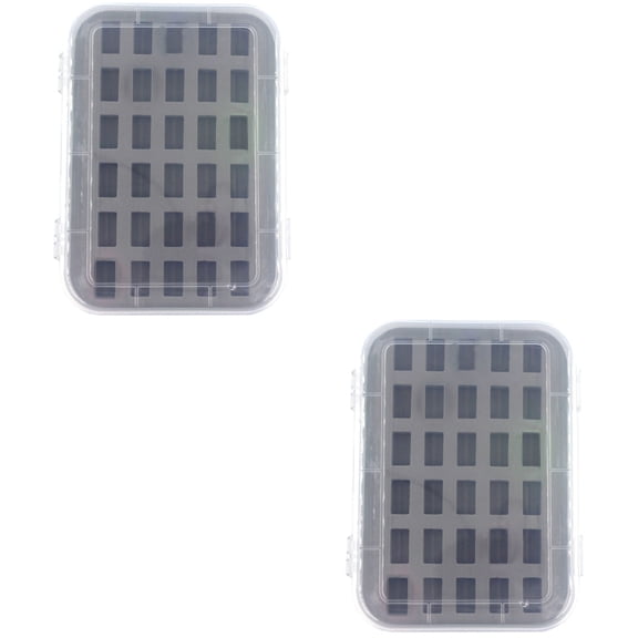 2 pcs  Plastic Bobbin Box Household Bobbin Case Practical Sewing Spools Organzier