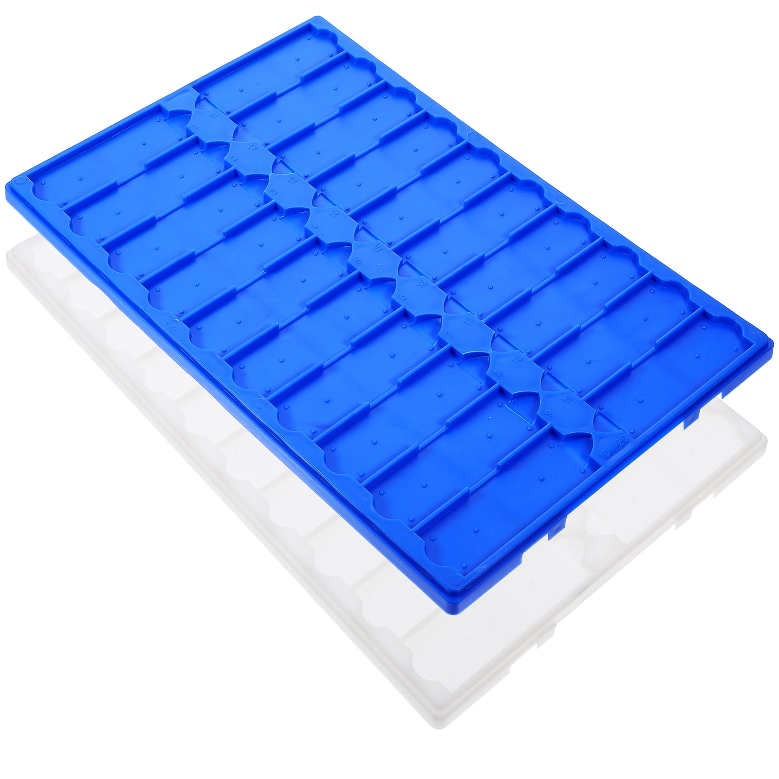2 pcs Plastic Microscope Slides Holder Microscope Slides Drying Rack