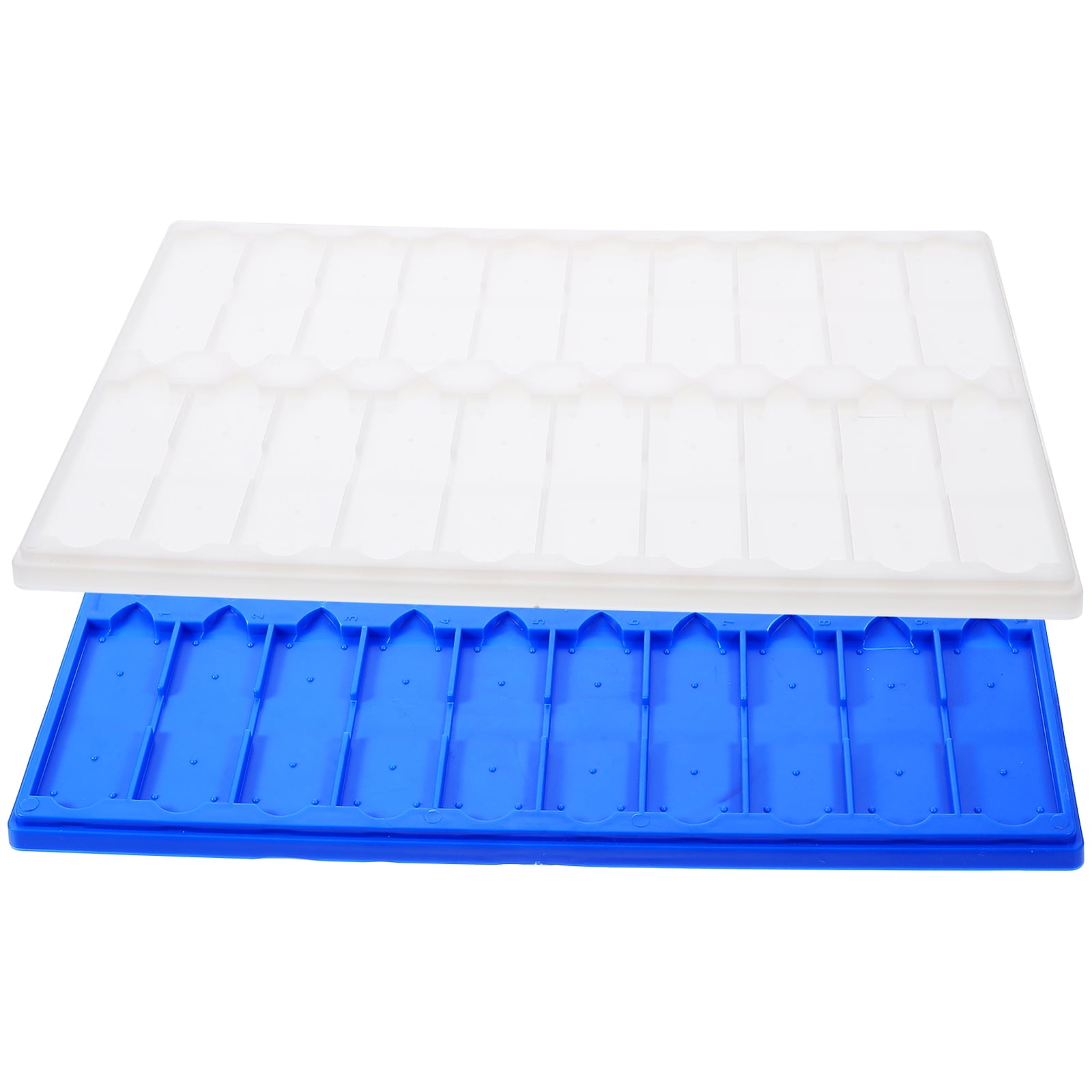 2 pcs Plastic Microscope Slides Holder Microscope Slides Drying Rack