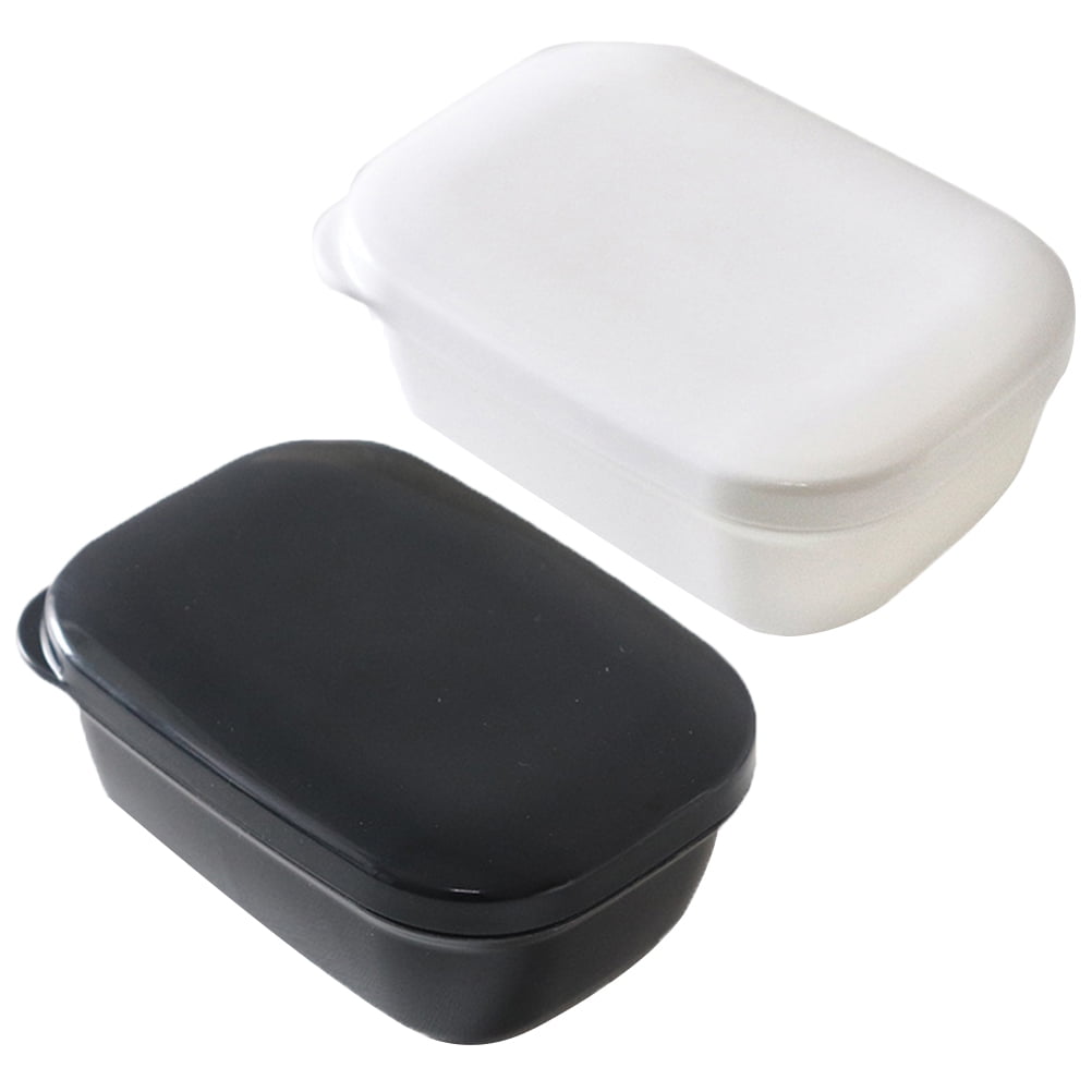 2 pcs Portable Bar Soap Holder Travel Soap Box Bar Soap Storage Case