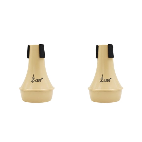WRISTBIQUE ABS Trumpet Mute 2-Pack Noise Control for Home Practice, Maintains Tone Quality and Sound Reduction
