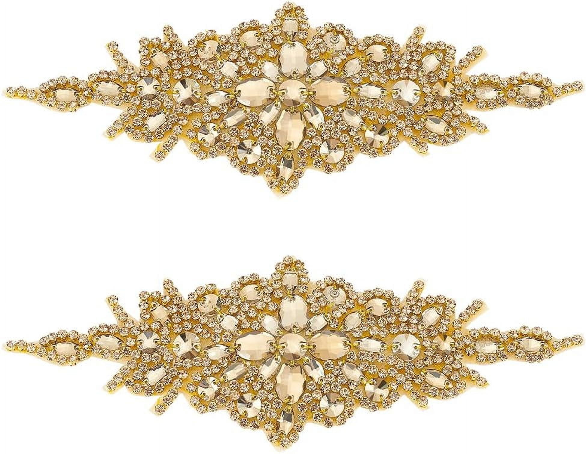 Gold Rhinestone Applique