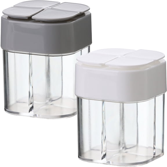 Moluckfu Camping Spice Containers Spice Dispenser Plastic 2Pcs