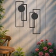 thumbnail image 1 of 2 pcs Set Minimalist Metal Wall Art - Abstract Vertical Sculptures for Modern Home Decor, Bedroom, Living Room & Office |Stylish Metal Wall Decor,room decor，halloween decor，home decor，bathroom decor, 1 of 13